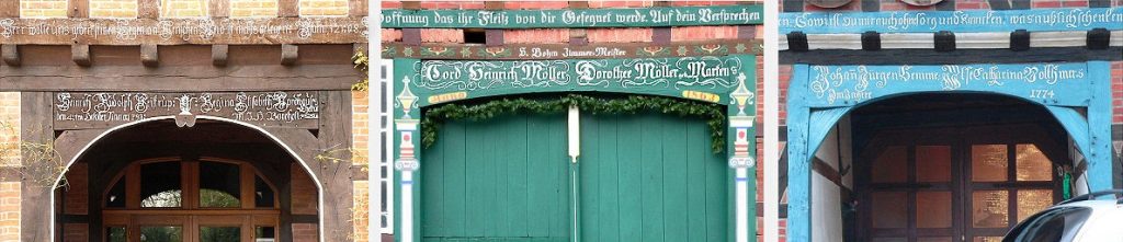 frises sur des maisons bas-allemande