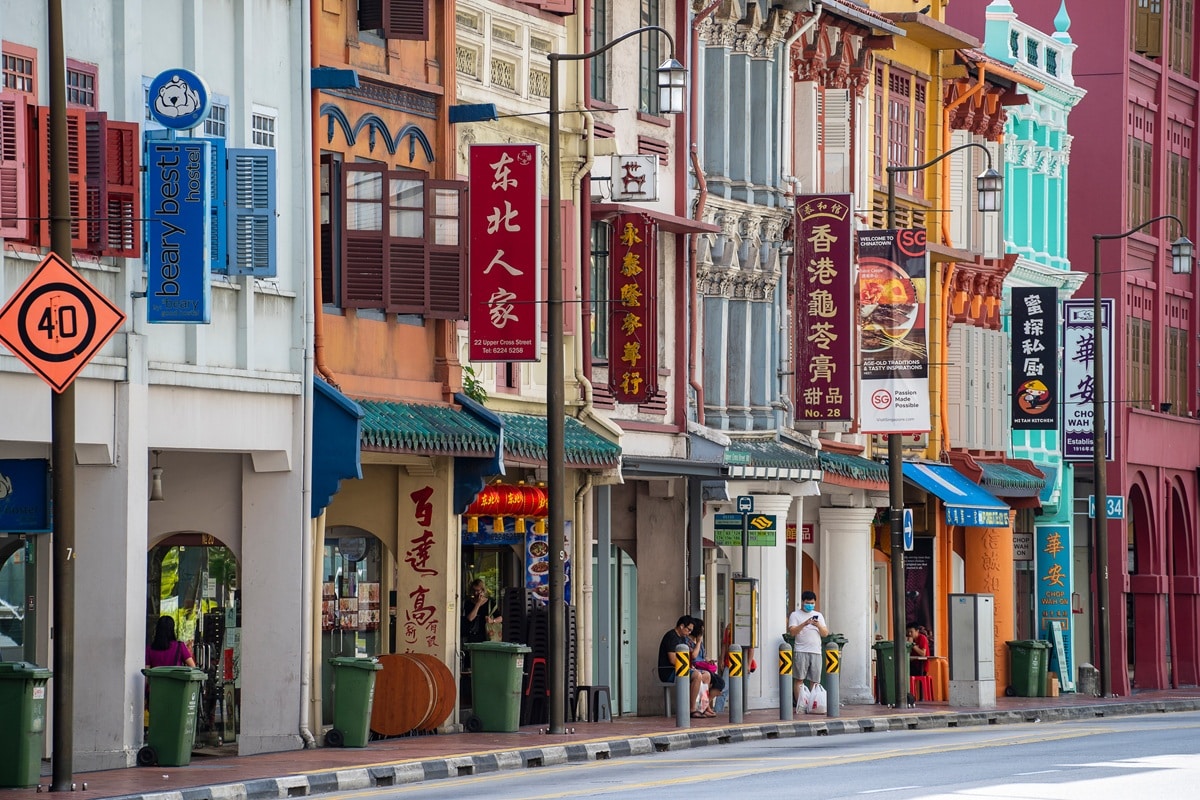 shophouses d'Asie du sud-est