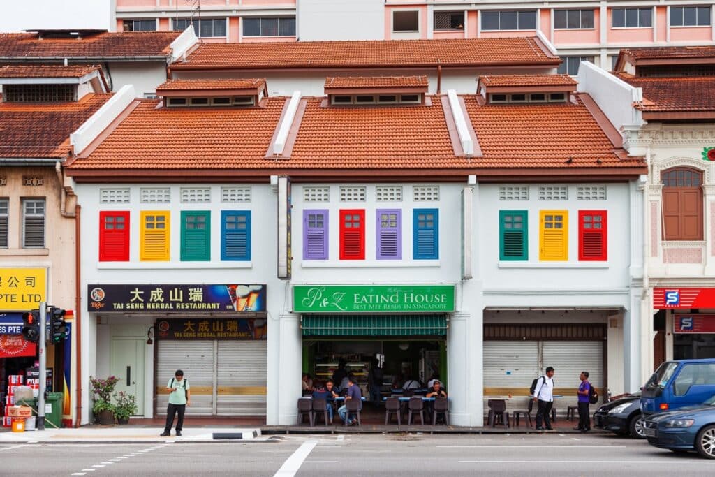 shophouses à Singapour