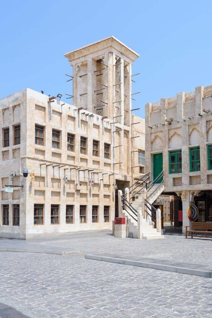 maison et tour à vent à Doha