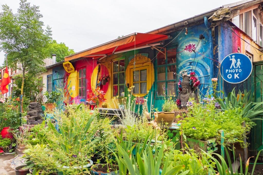 maison auto-construite à Christiania