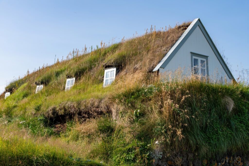 toit d'herbe à Grenjaðarstaður