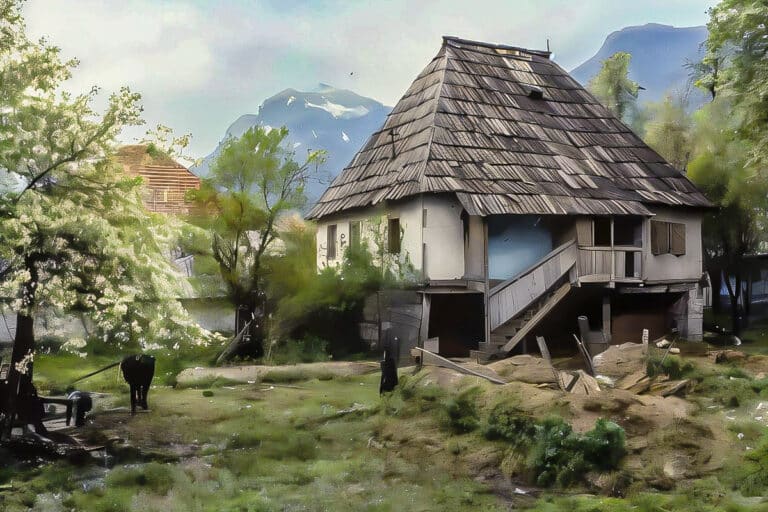 maison traditionnelle nord du Monténégro