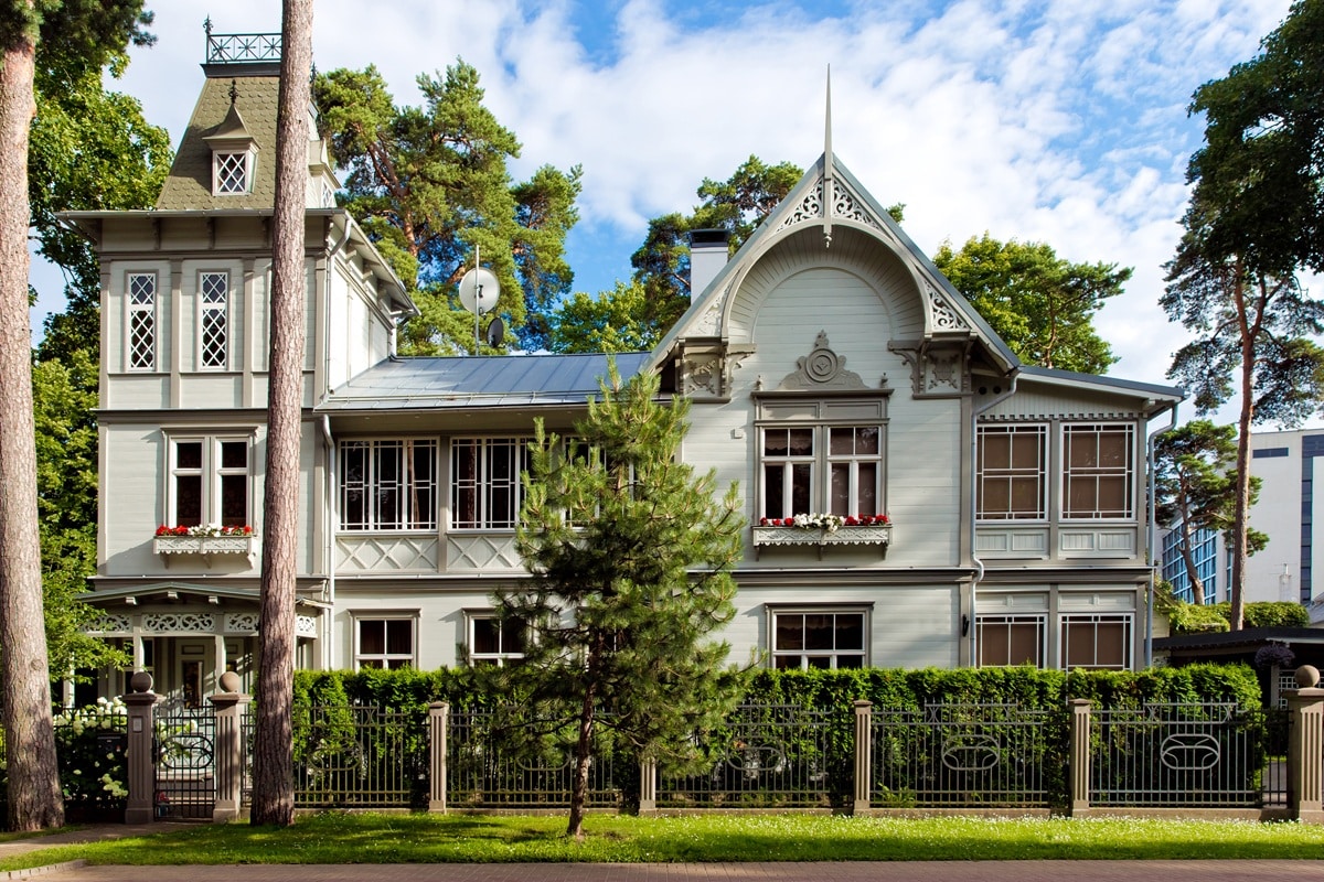 maison en bois de Jurmala