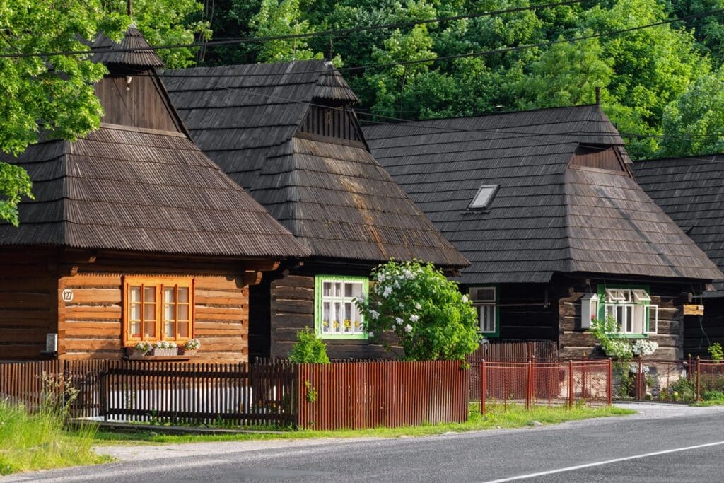 maisons traditionnelles de Podbiel