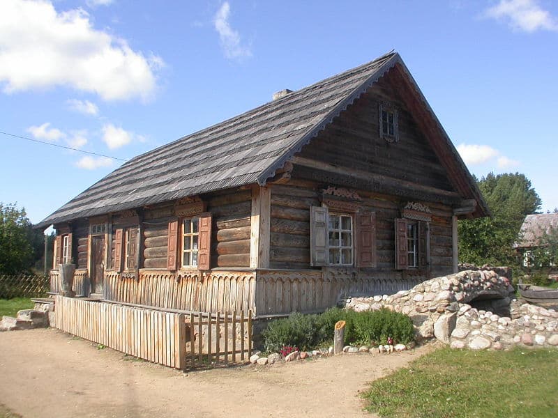 maison bois Slutisķi