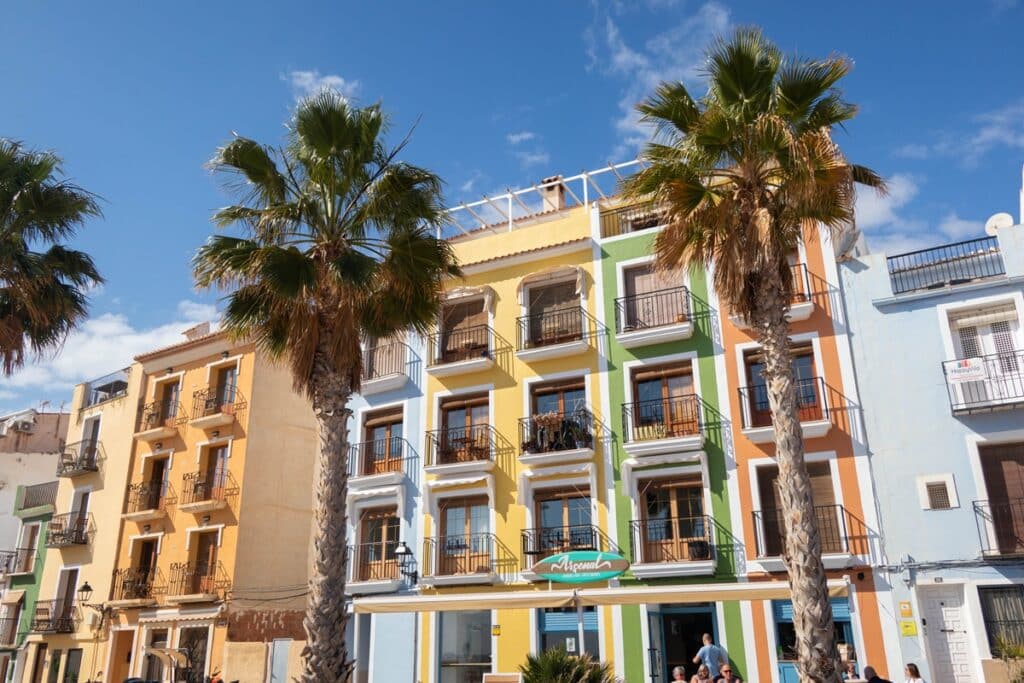 bâtiments colorés à La Vila Joiosa