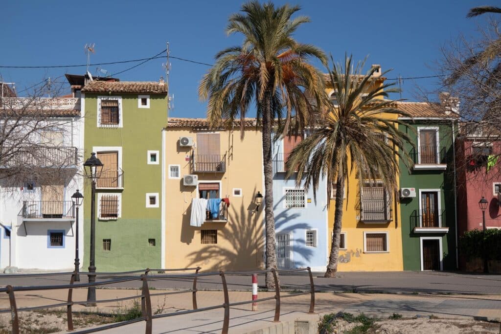 La Vila Joiosa maisons colorées