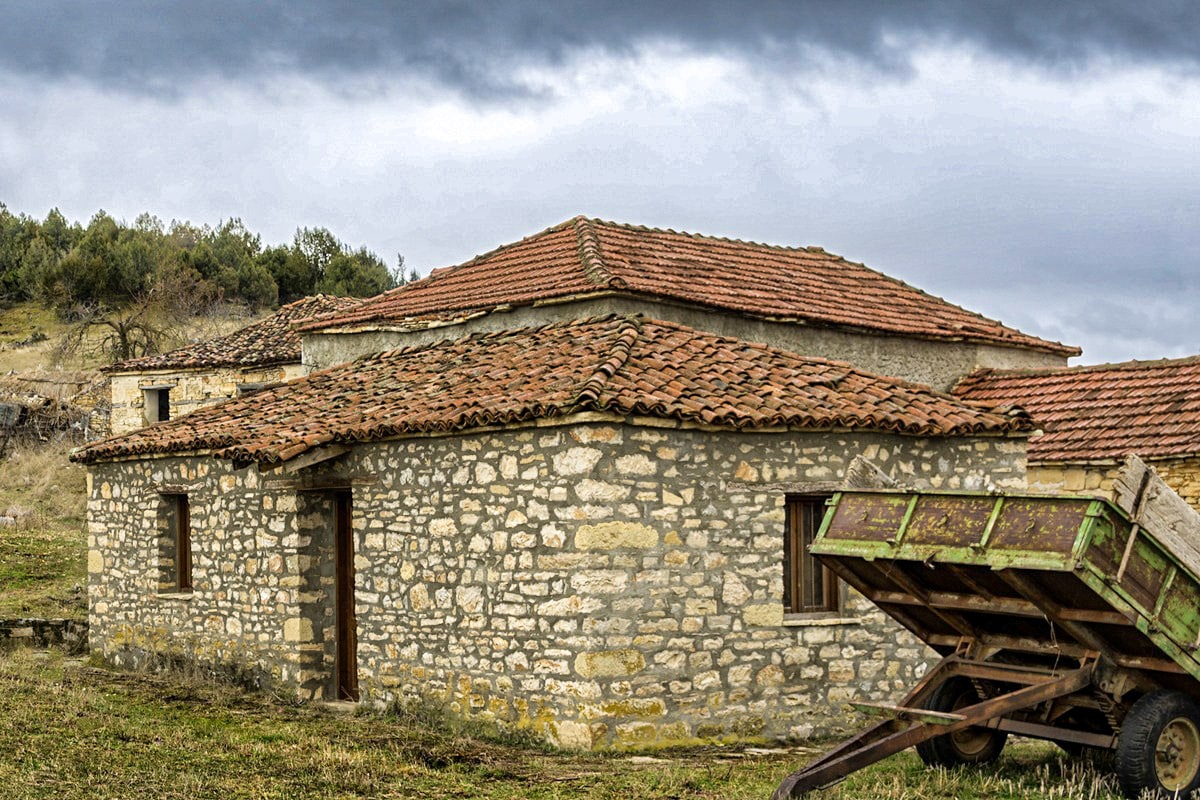 maisons en pierre traditionnelles à Vrontero