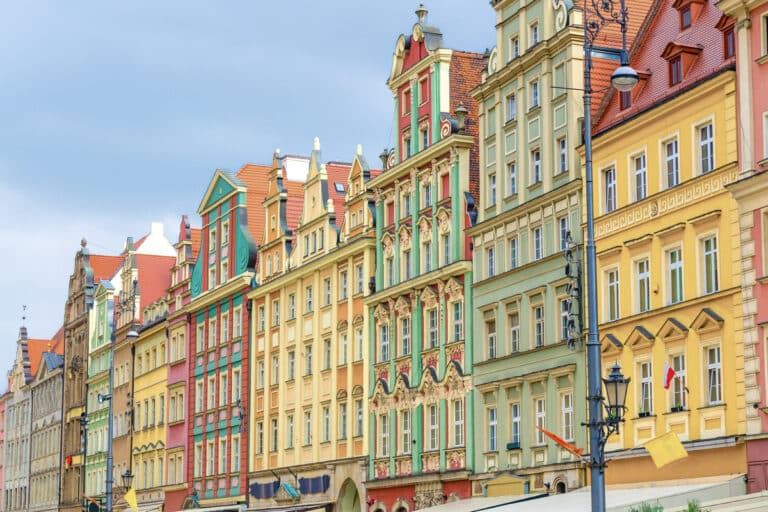 maisons de la vieille ville de Wroclaw