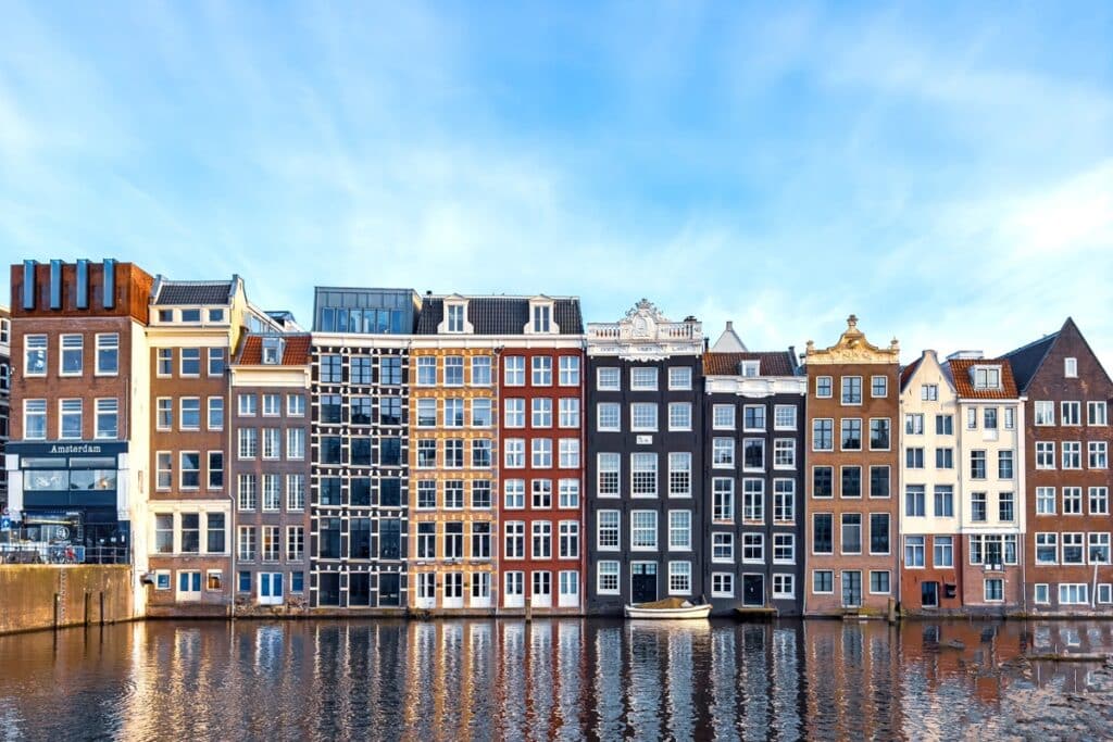 maisons de canal à Amsterdam