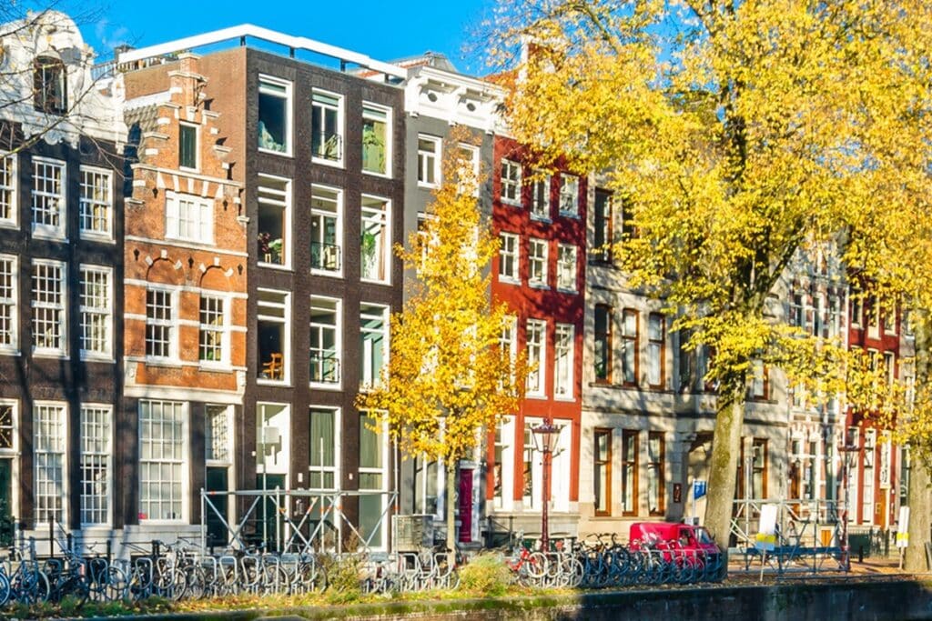 maisons de canal à Amsterdam