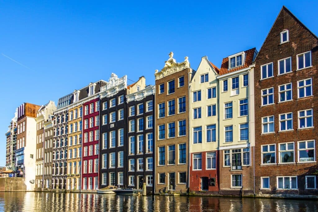 maisons de canal à Amsterdam