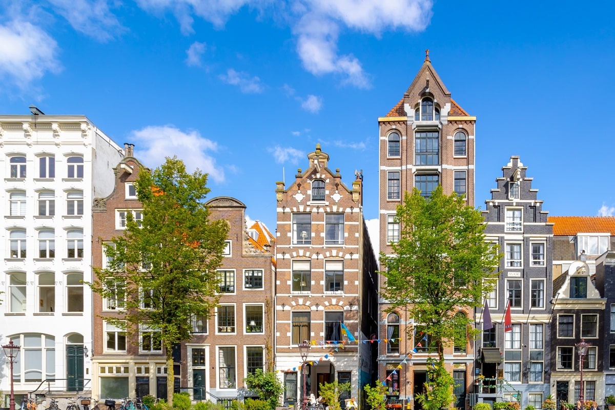 maisons de canal à Amsterdam