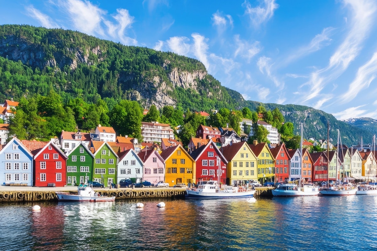 maisons en bois de Bergen