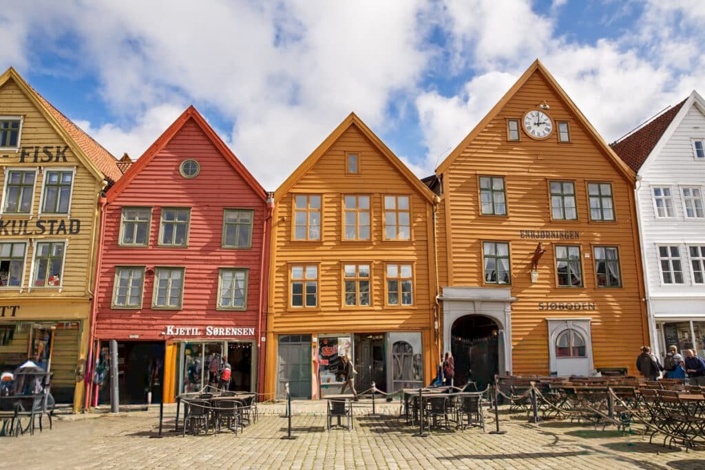maisons en bois à Bergen