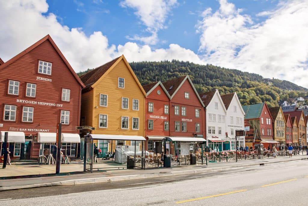 maisons en bois à Bergen
