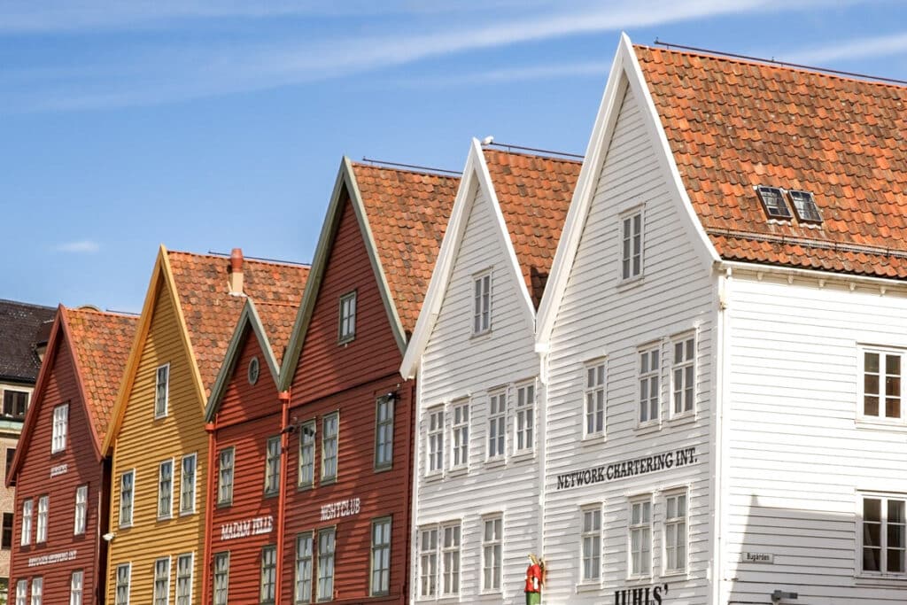 maisons en bois à Bergen