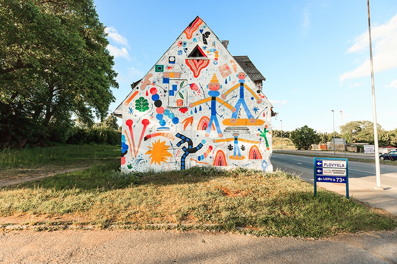 maison graffiti lituanie