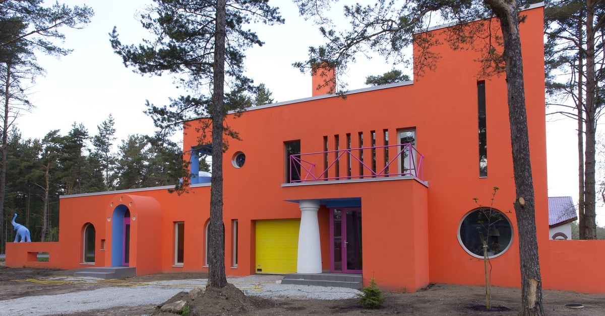 maison moderne colorée estonie