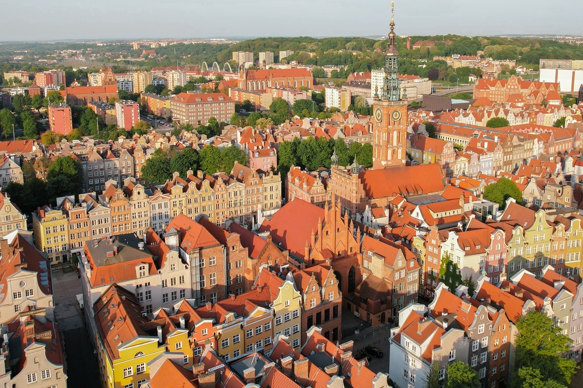 maisons traditionnelles de Gdańsk