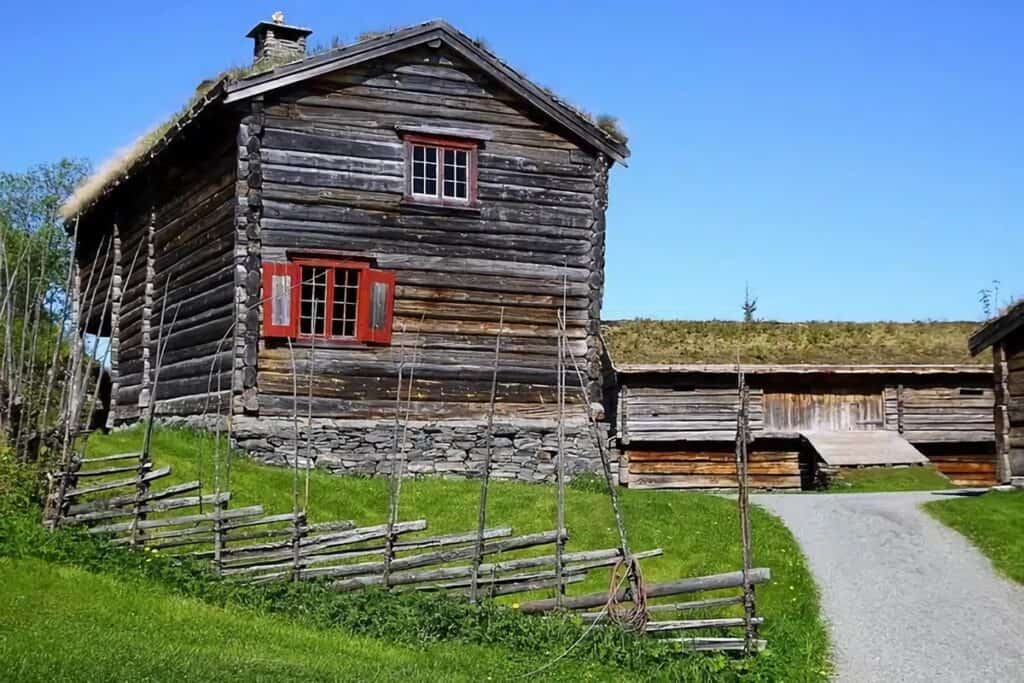 maison en bois de Norvège