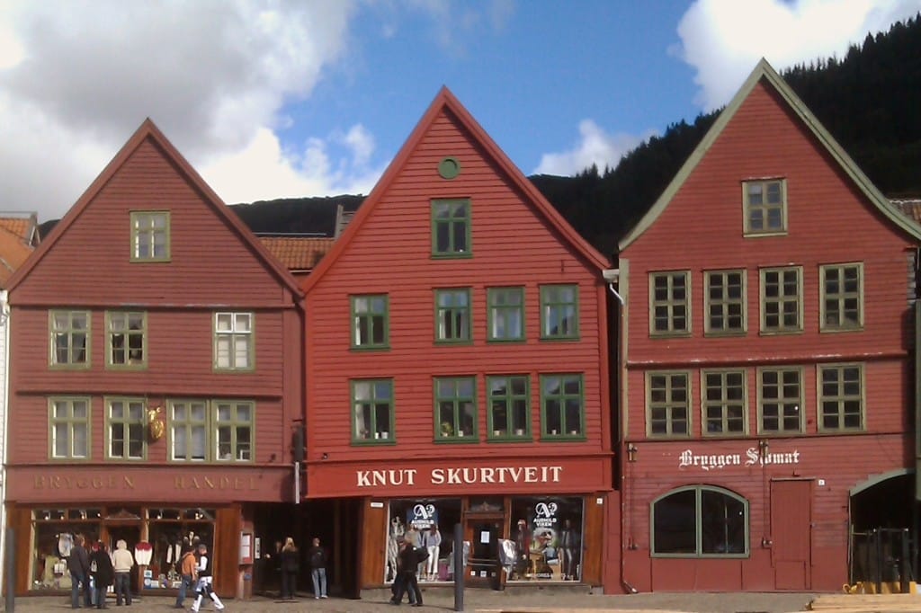 maisons en bois de Bergen