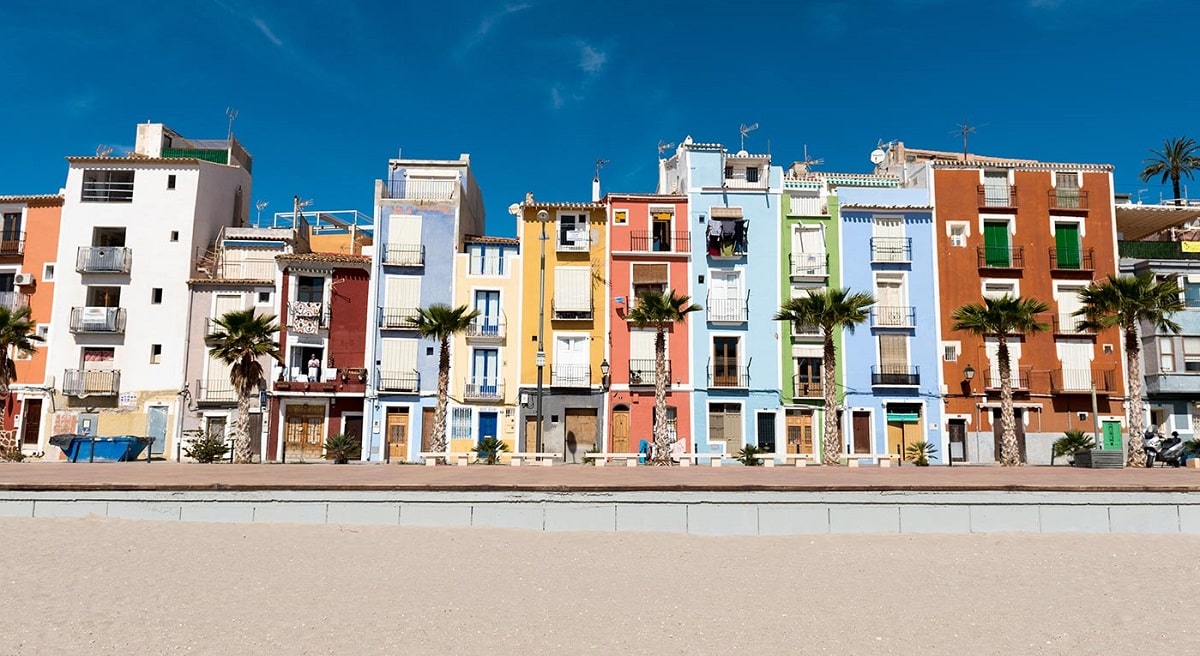 maisons colorées de La Vila Joiosa