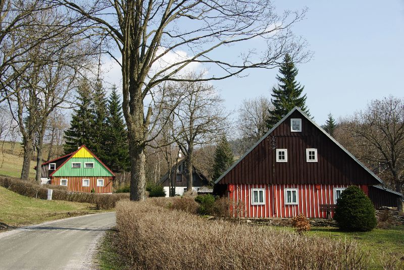 maisons en bois des monts Krkonoše