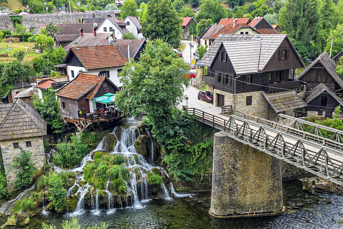 Maisons et moulins de Rastoke à Slunj