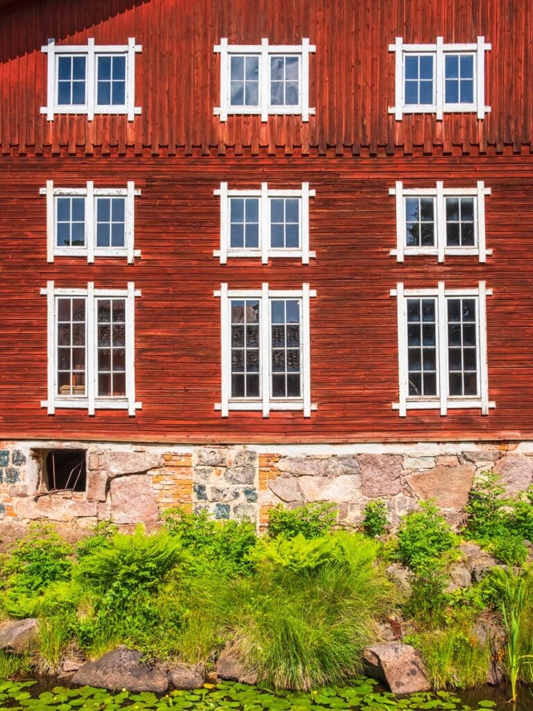 bâtiment rouge de falun