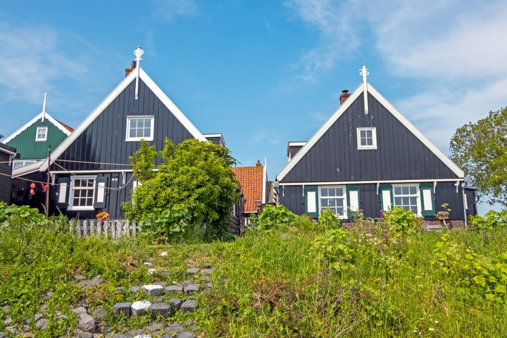 maisons en bois de Marken