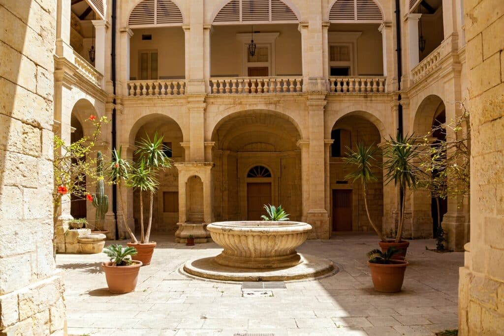 cour de maison à Mdina