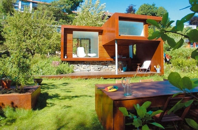 petite maison contemporaine en Norvège