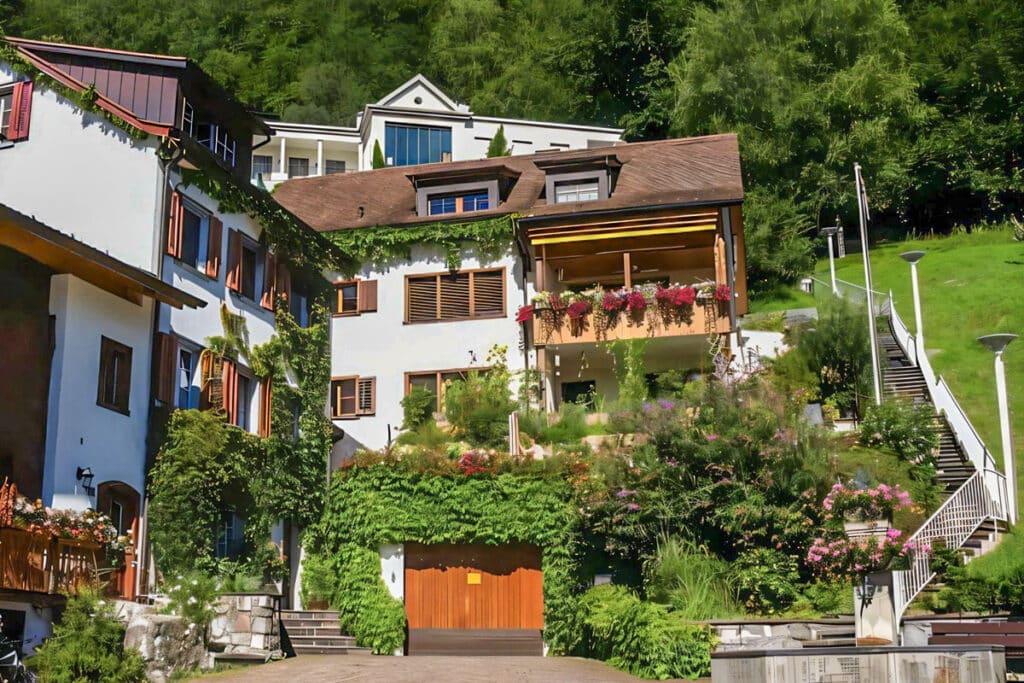 maisons traditionnelles à Vaduz