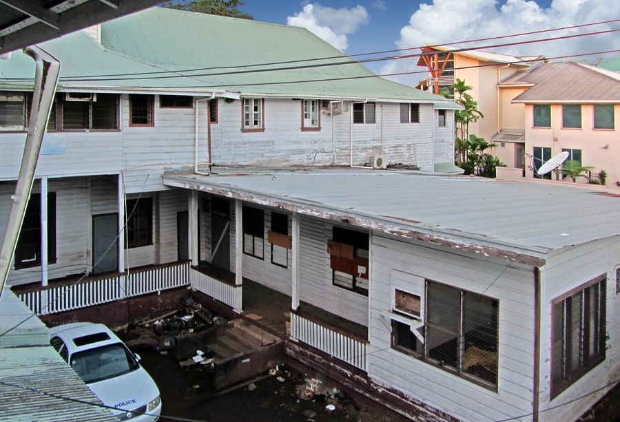 Ancien bâtiment colonial aux Samoa