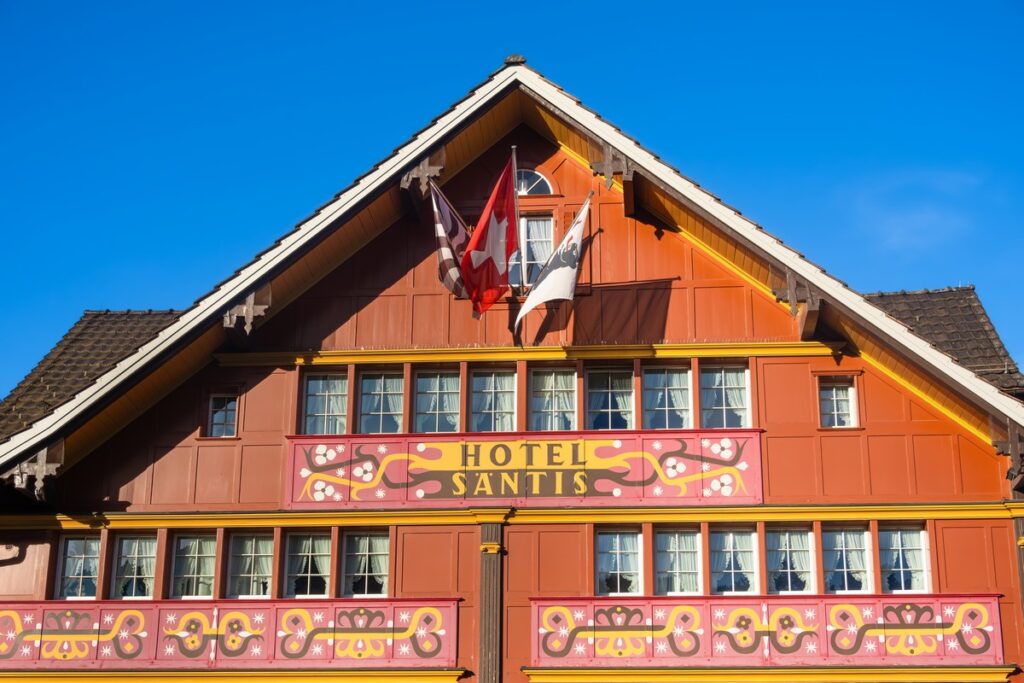façade maison peinte Appenzell
