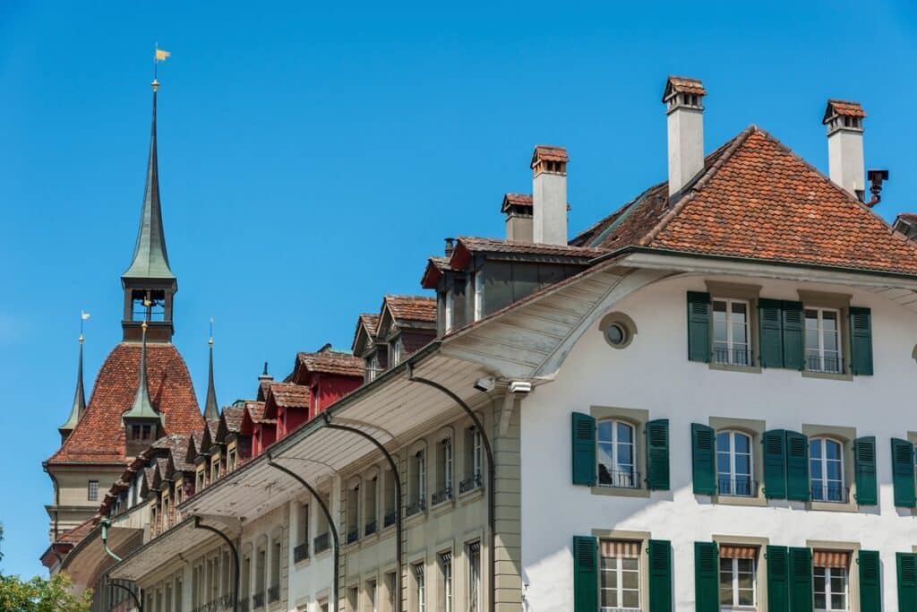 maisons mitoyennes dans la vieille ville de Berne