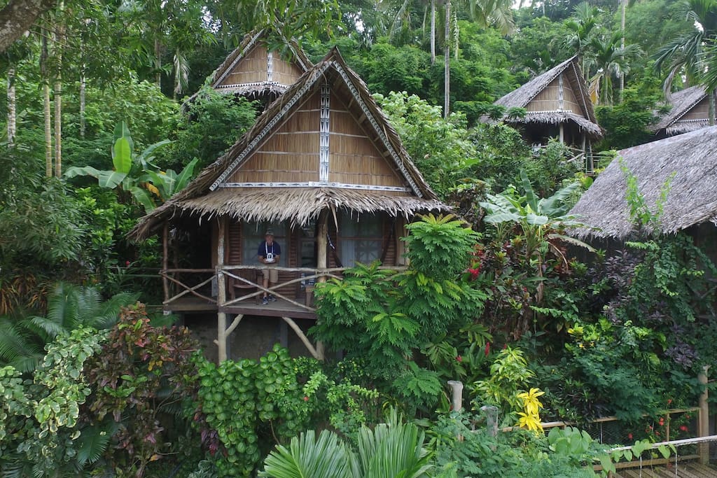 Bungalows style traditionnel Micronésie