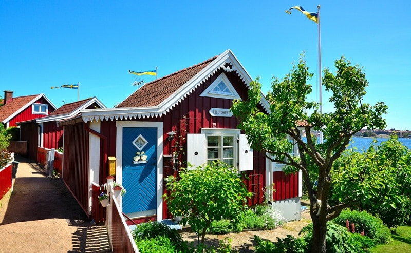 Karlskrona maison rouge