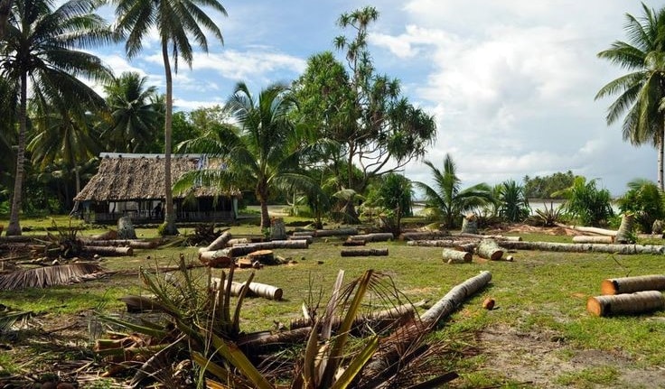 Maison traditionnelle des Tuvalu