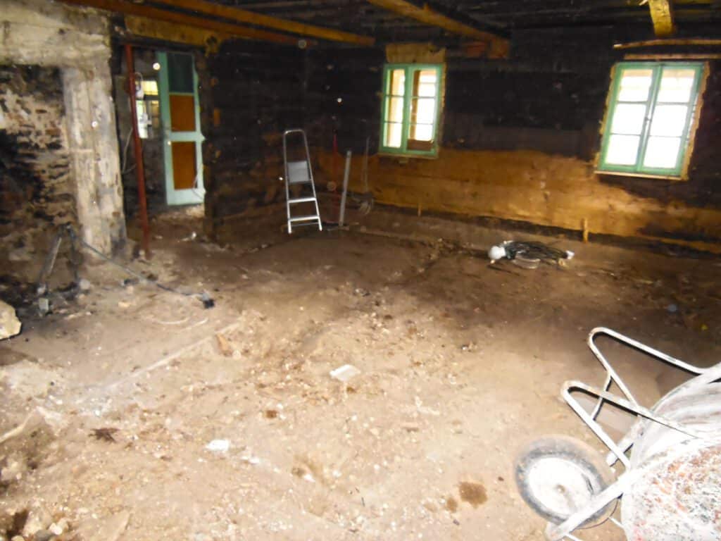 Rénovation d'un chalet en Slovénie