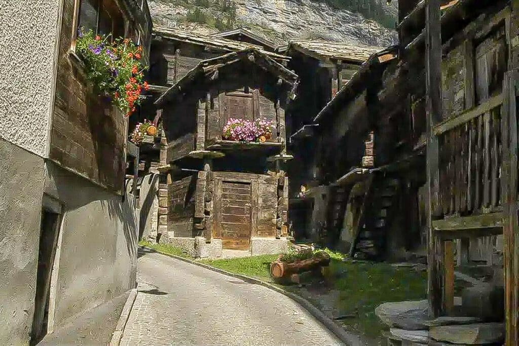 Hinterdorf vieille ville de Zermatt