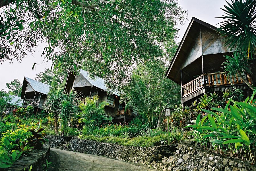 bungalows inspirés de l'architecture palaosienne