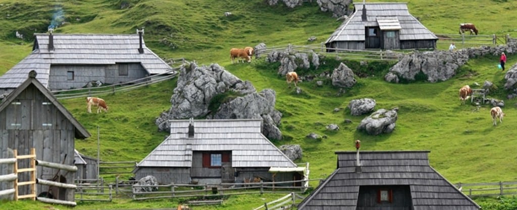 huttes de pâturage slovènes