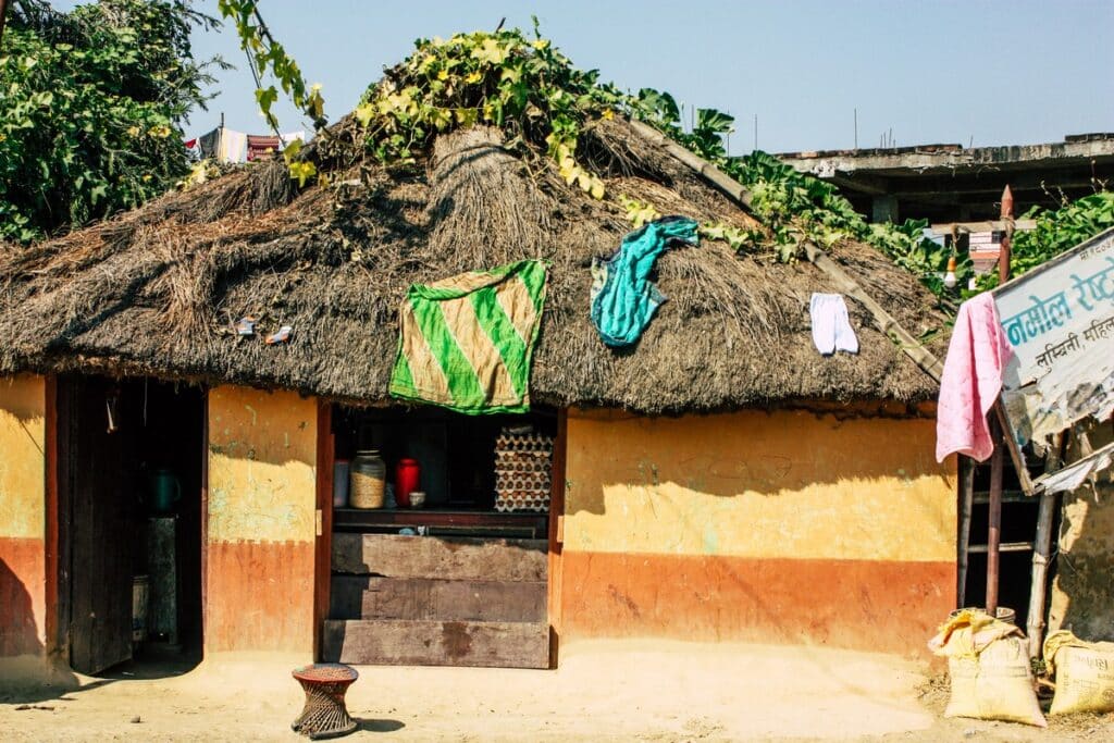 maisons rurales du terai Lumbini
