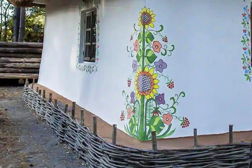 peinture florale maison de podolie