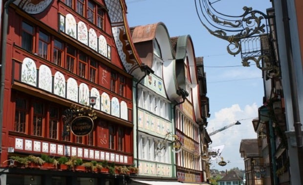 maisons colorées Appenzell