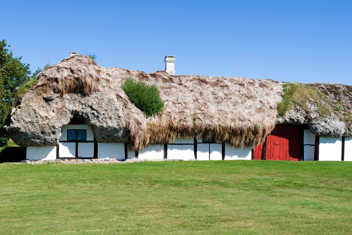 maison au toit d'algues à Læsø