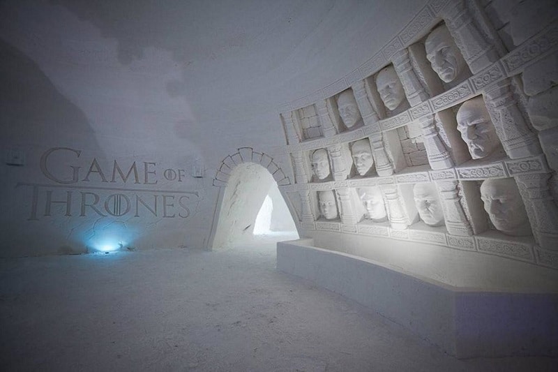 hôtel glace Game of Thrones